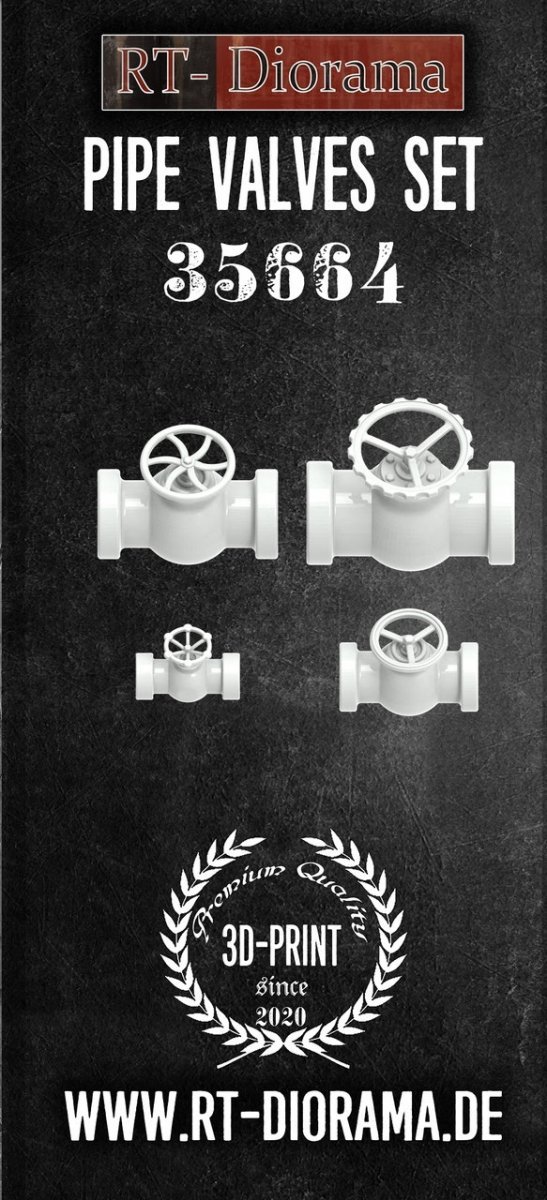 RT-Diorama 35664 Pipe Valves Set 1/35