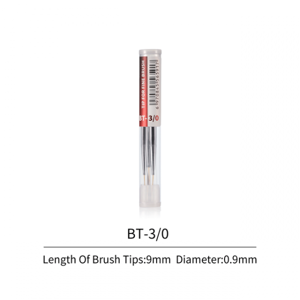 DSPIAE FBT-3/0 Fine Brush Tips 3/0 3PCS / Precyzyjne końcówki do pędzli