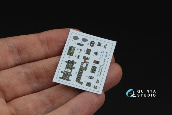 Quinta Studio QD48625 A6M5 Zero, Nakajima Prod. 3D-Printed &amp; coloured Interior on decal paper (Fine Molds) 1/48