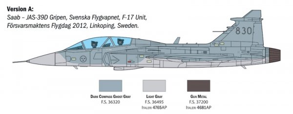Italeri 2664 JAS-39D GRIPEN TWIN SEATER 1/48