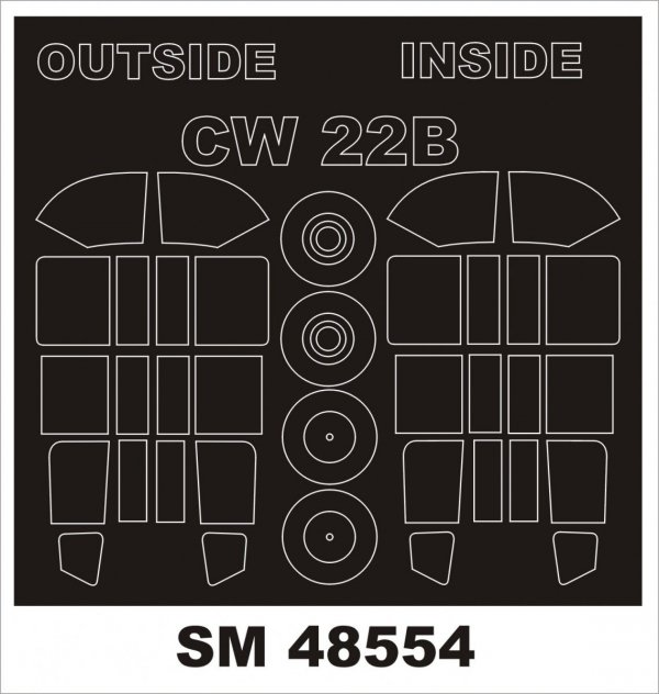 Montex SM48554 CW-22B for DORA WINGS 1/48