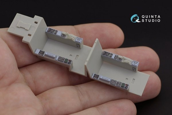 Quinta Studio QD48210 F-5F-2 3D-Printed &amp; coloured Interior on decal paper (AFV club) 1/48