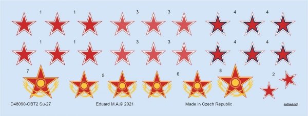 Eduard D48090 Su-27 GREAT WALL HOBBY 1/48
