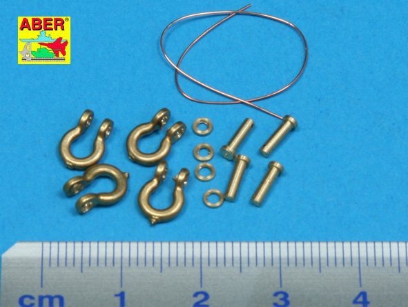 Aber R-18 Shackle for russian tanks KV-1, KV-2 and JS-2 - 4 pcs. (1:35)