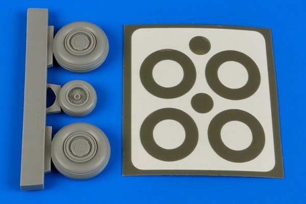 Aires 7306 Su-27 Flanker late wheels paint masks 1/72 Other