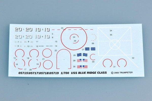 Trumpeter 05719 USS MOUNT WHITNEY LCC-20 1997 1:700