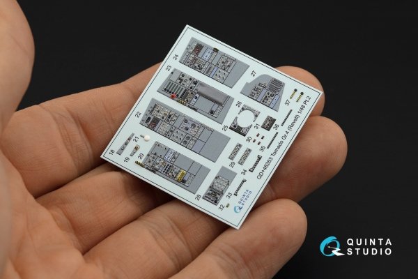 Quinta Studio QDS+48263 Tornado GR.4 3D-Printed coloured Interior on decal paper (Revell) (small version) (with 3D-printed resin parts) 1/48