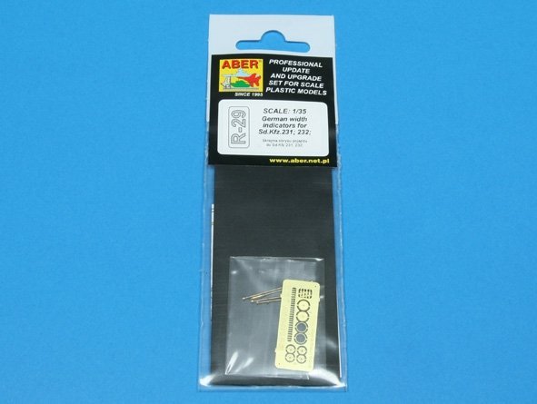 Aber R-29 German width indicator for Sd.Kfz.231; 232 (4 pcs.) (1:35)