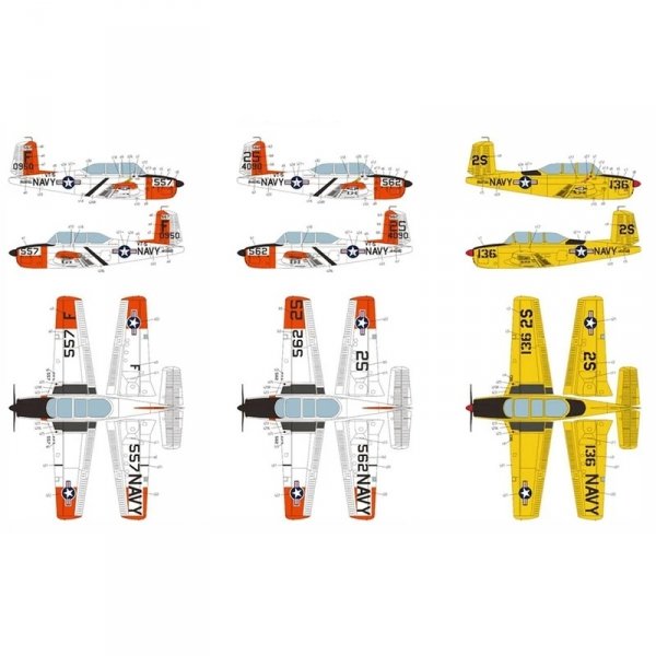 Academy 12361 USN T-34B Mentor &quot;VT-5 Training Air Wing&quot; 1/48