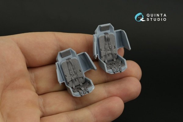 Quinta Studio QD35090 AH-64A 3D-Printed &amp; coloured Interior on decal paper (Academy) 1/35