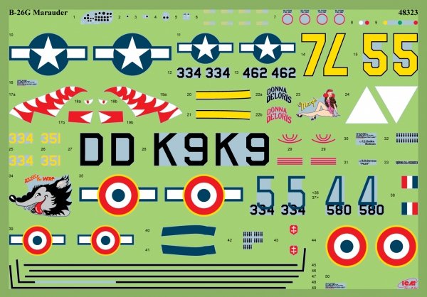 ICM 48327 Airfield of the American Bomber Group 1/48