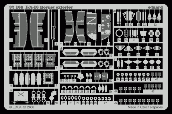 Eduard 32106 F-18 exterior 1/32 ACADEMY