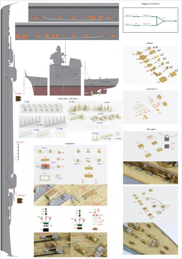 Pontos 35022F1 BISMARCK 1941 Detail Up Set (1:350)
