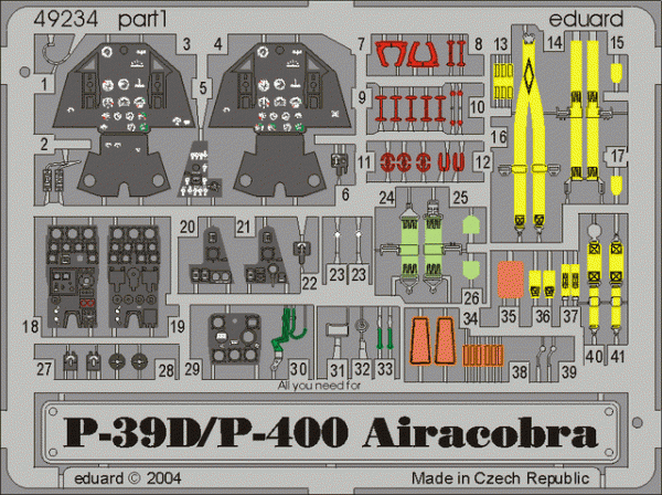 Eduard 49234 P-39D/P-400 EDUARD 1/48