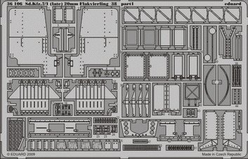Eduard 36106 Sd. Kfz.7/1 (late) Flak 38 20mm 1/35 Trumpeter