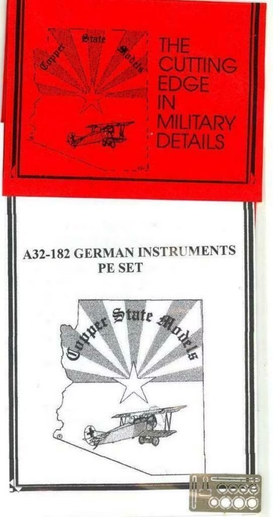 Copper State Models A32-182 German Gauge Set 1/32