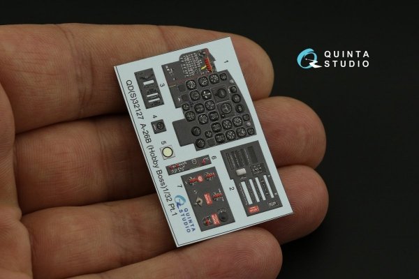 Quinta Studio QDS-32127 A-26B 3D-Printed &amp; coloured Interior on decal paper (Hobby Boss) (small version) 1/32