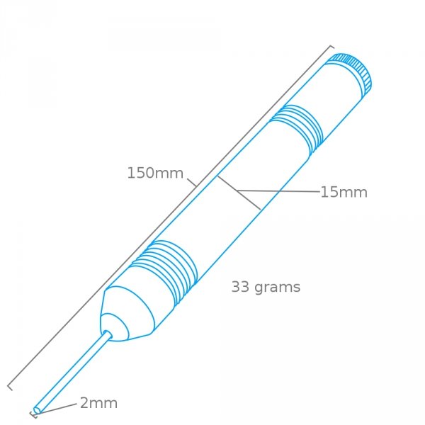 Modelcraft PPU8174G Pen Grip Pin Pusher With 100 Brass Pins