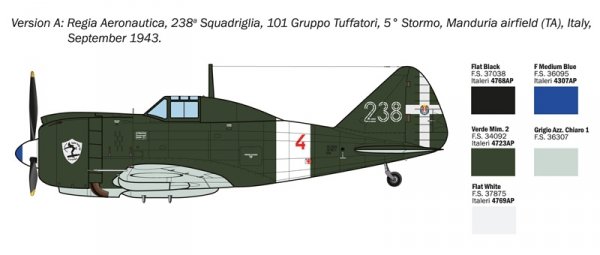 Italeri 1472 Reggiane Re.2002 Ariete 1/72