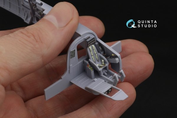 Quinta Studio QD72204 He 111 P/H 3D-Printed &amp; coloured Interior on decal paper (Airfix) 1/72
