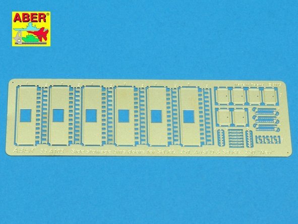Aber 35A103 Armored personnel carriers side stowage bins doors for Sd. Kfz. 251, Ausf.D and Sd. Kfz. 250 Noe (1:35)