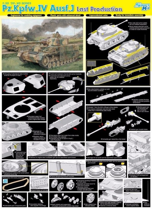 Dragon 6575 Pz.Kpfw.IV Ausf.J Last Production (1:35)