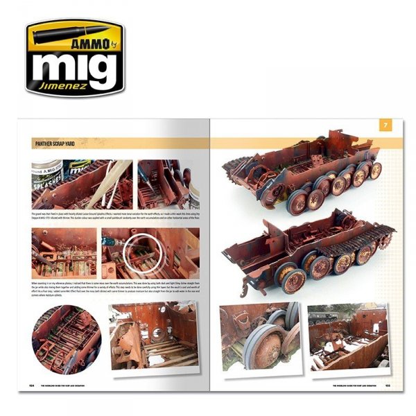 AMMO of Mig Jimenez 6098 THE MODELING GUIDE FOR RUST AND OXIDATION (English)