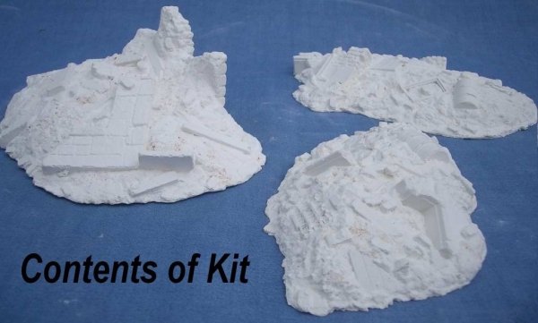 RT-Diorama 35127 Rubble, debris pile set (3 pcs.) 1/35