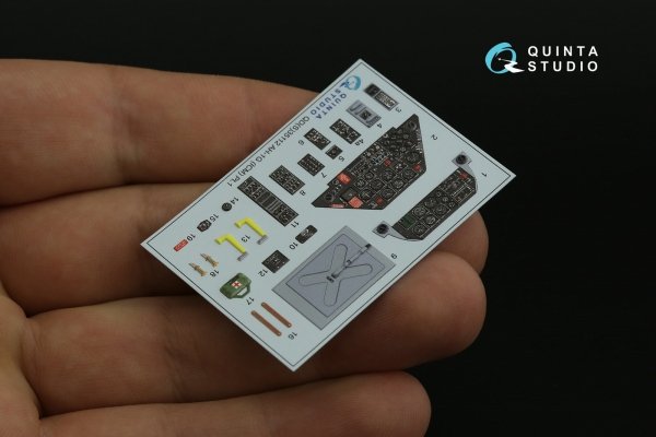 Quinta Studio QD35112 AH-1G Cobra 3D-Printed &amp; coloured Interior on decal paper (ICM) 1/35