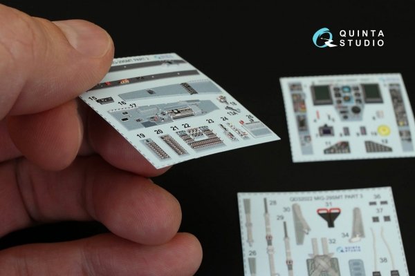Quinta Studio QD32022 MiG-29SMT 3D-Printed &amp; coloured Interior on decal paper (for Trumpeter kit) 1/32
