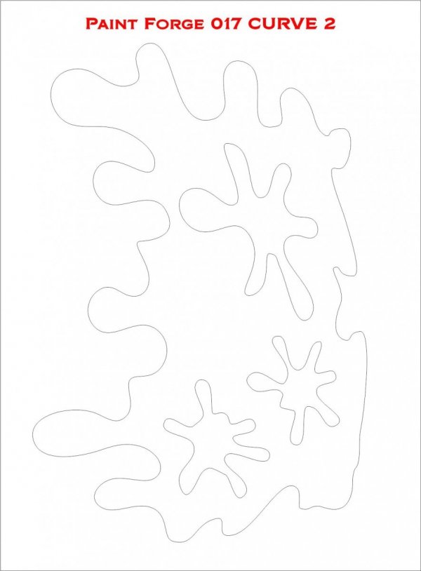 Paint Forge PFST017M STENCIL - CURVE 2