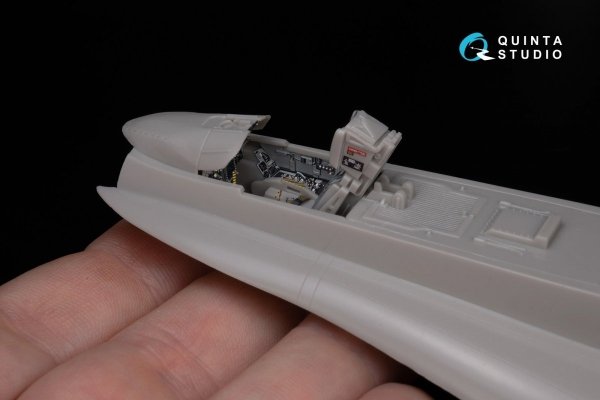 Quinta Studio QD48283 F/A-18A / C early 3D-Printed &amp; coloured Interior on decal paper (Hasegawa) 1/48