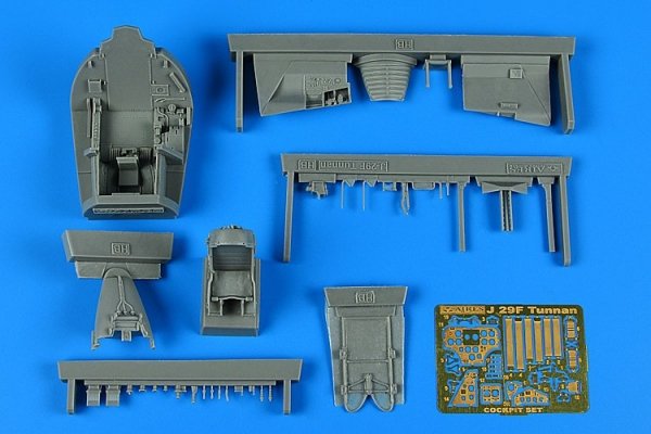 Aires 4880 SAAB J 29F Tunnan cockpit set for Hobby Boss 1/48