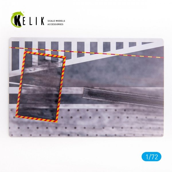 KELIK KS72032 CHARLES DE GAULLE DECK - BASE - ACRYLIC 3 MM (280 X 180 MM) 1/72