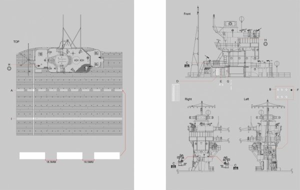 Border Model BS-002 Akagi Bridge W/ Flight Deck 1/35