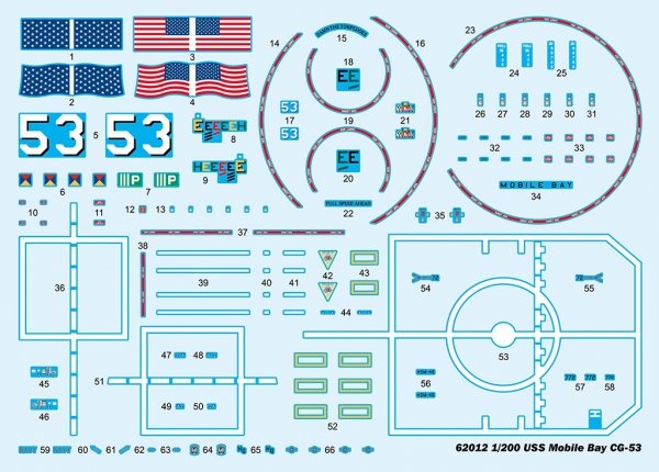 I Love Kit 62012 USS Mobile Bay CG-53 1/200