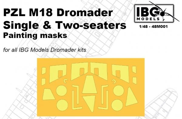 IBG 48M001 PZL M18 Dromader PAINTING MASKS 1/48