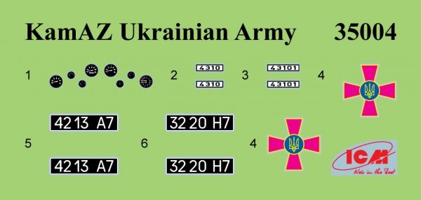 ICM 35004 KAMAZ-4310 Ukrainian Military Box Truck 1/35