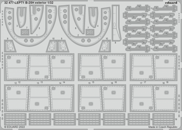 Eduard 32477 B-25H exterior HKM 1/32