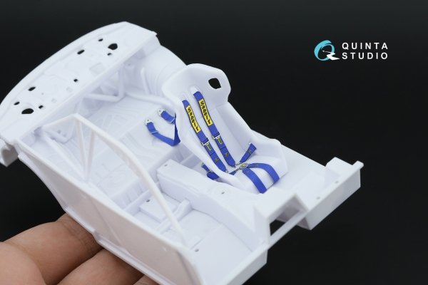 Quinta Studio QR+24004 Sabelt 2inch seat belt harness, blue (With metal buckles) (all kits) 1/24