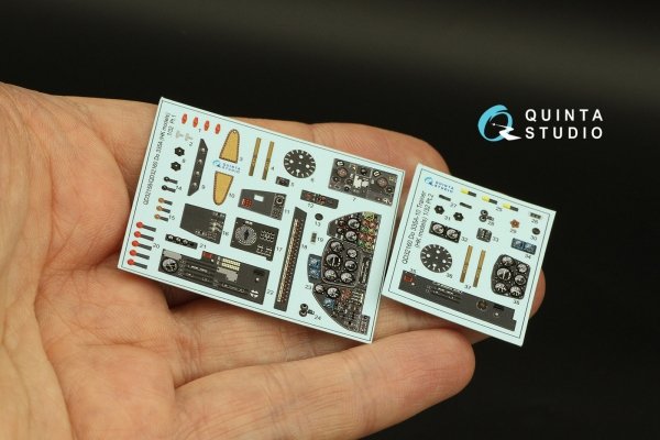 Quinta Studio QD32160 Do 335A-10 3D-Printed &amp; coloured Interior on decal paper (HK models) 1/32