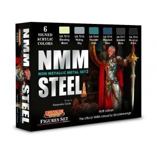 Lifecolor CS54 Acrylic paint set NMM Steel 6x22ml