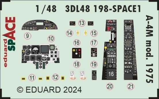 Eduard 3DL48198 A-4M mod. 1975 SPACE MAGIC FACTORY 1/48