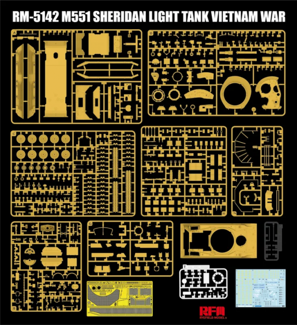 Rye Field Model 5142 M551 Light Tank Sheridan Vietnam War 1/35
