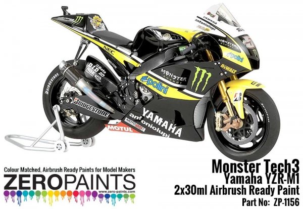Zero Paints ZP-1156 Monster Tech3 Yamaha YZR-M1 Paint Set 2x30ml