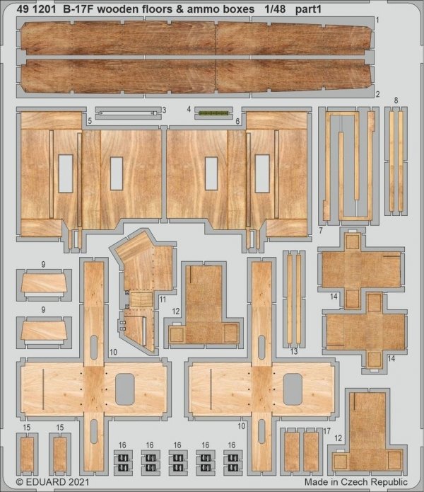 Eduard BIG49300 B-17F part III HKM 1/48