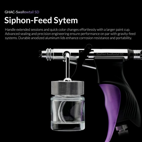 Gaahleri 43011 Ace Series GHAC-Swallowtail SD 0,28 &amp; 0,5 mm Airbrush