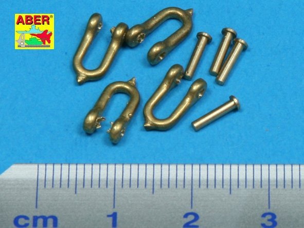 Aber R-11 Early model Shackle for Pz.Kpfw.VI Tiger Ausf.B x4pcs (1:35)