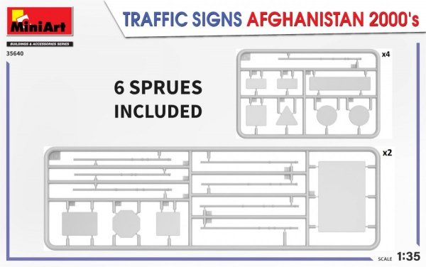 MiniArt 35640 TRAFFIC SIGNS AFGHANISTAN 2000’s 1/35