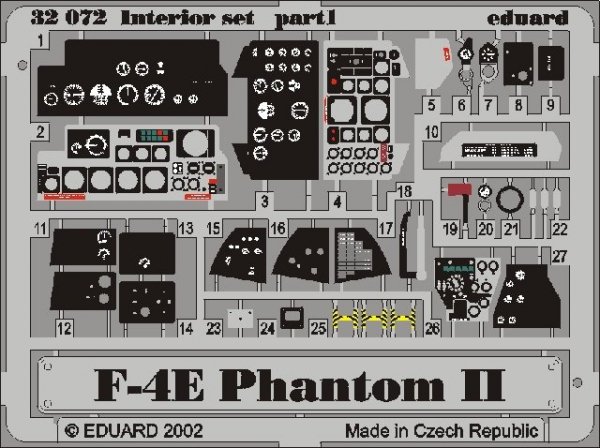 Eduard 32503 F-4E interior 1/32 Tamiya